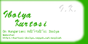 ibolya kurtosi business card